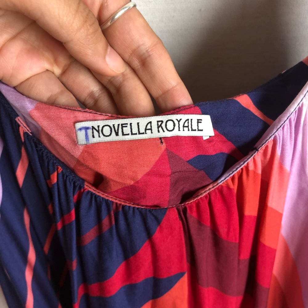 Novella Royale | Rita Swing Dress Geo Blush | S - Picture 4 of 5